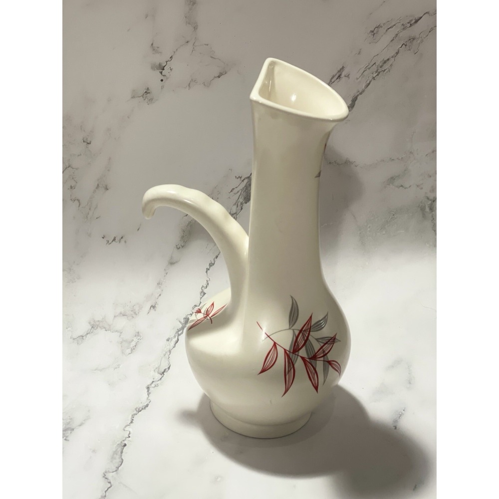 Rare Vintage Beswick England 1367 Ceramic Jug – Mid-Century Modern‎ Leaf Design - Picture 3 of 15
